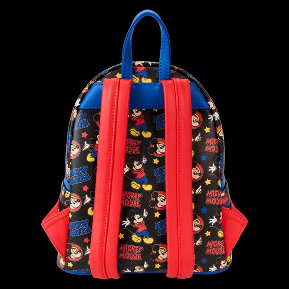 New Loungefly Mickey Mouse Classic All-Over Print Mini Backpack Disney main image 7